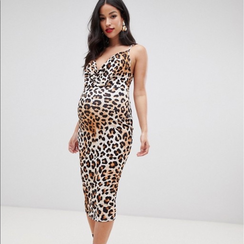 Maternity Leopard Dress